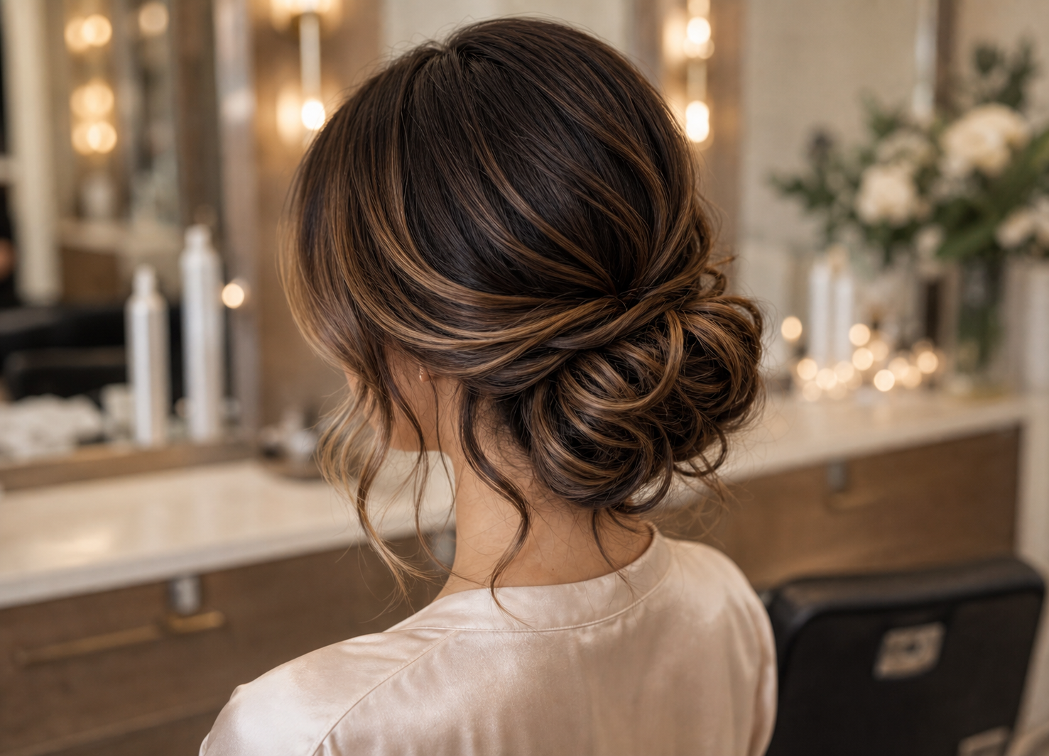 Elegant special occasion updo hairstyle